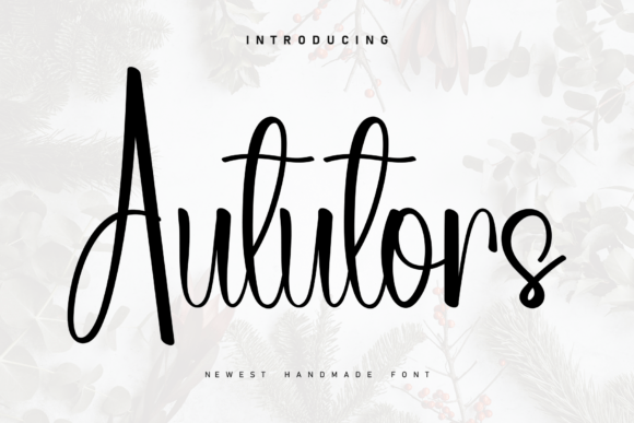 Aututors: A Handwritten Font for Editorial Design