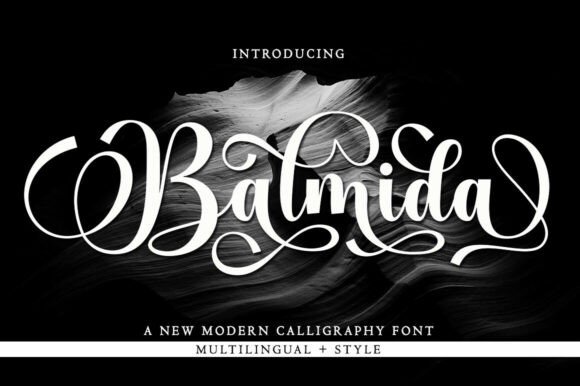 Balmida: A Modern Script Font for Editorial Design