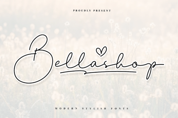 Bellashop: A Rhythmic Script Font for Web Design