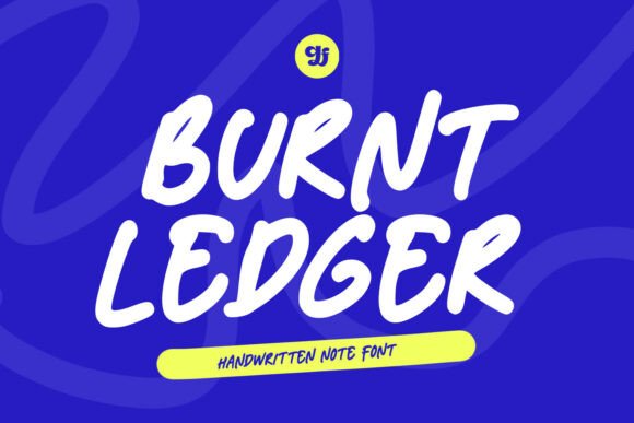 Burnt Ledger: A Handwritten Font for Editorial Design