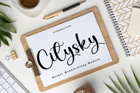 Citysky Font: Elevate Your Brand with Handwritten Style