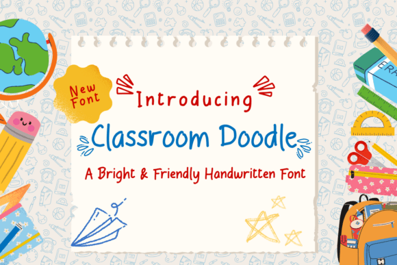 Classroom Doodle: A Playful Handwritten Font for Editors