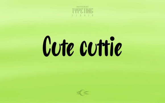 Cute Cuttie Font: A Whimsical Script for Editorial Charm