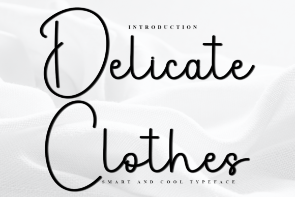 Delicate Clothes: A Festive Typeface for Branding