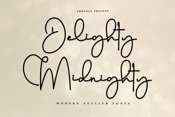 Delighty Midnighty: A Timeless Handwritten Font for Web Design
