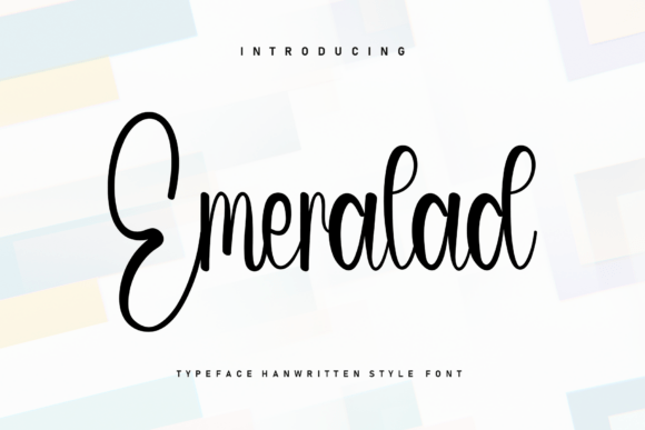 Emeralad: The Elegant Script Font for Crafters