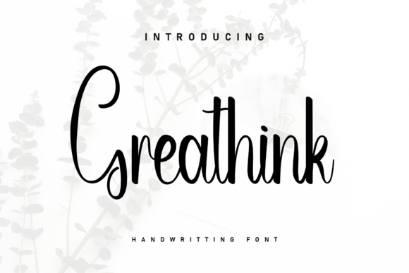 Greathink: A Marker-Style Font for Crafters