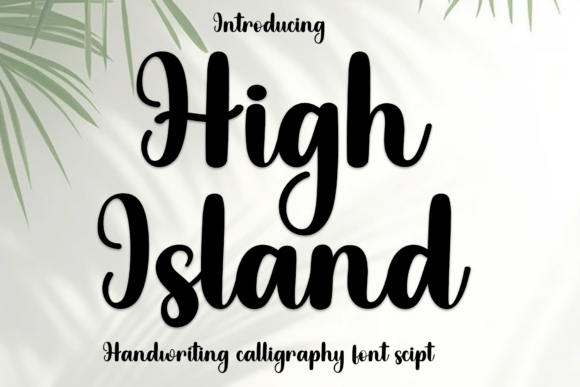 High Island Font: A Warm Typeface for Crafters