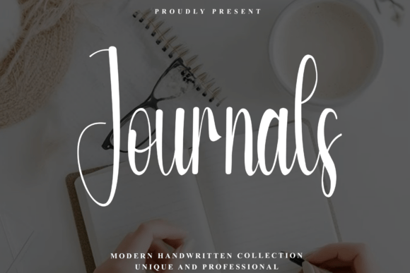 Journals: A Handwritten Font for Crafters