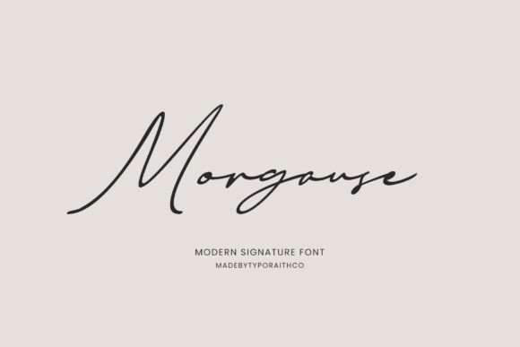 Morgause: The Elegant Script Font for Makers