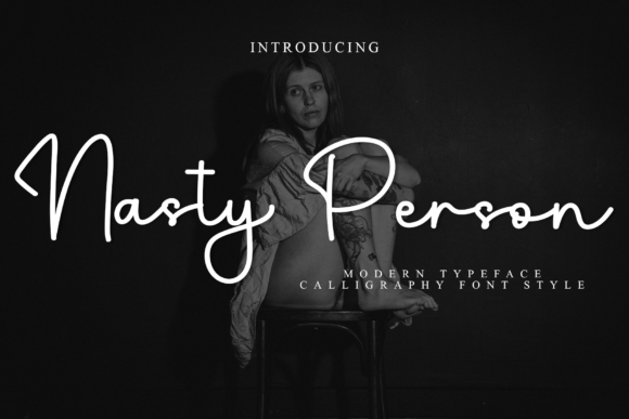 Nasty Person: A Festive Script Font for Makers