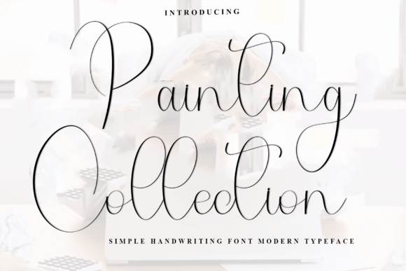 Painting Collection Font for Makers