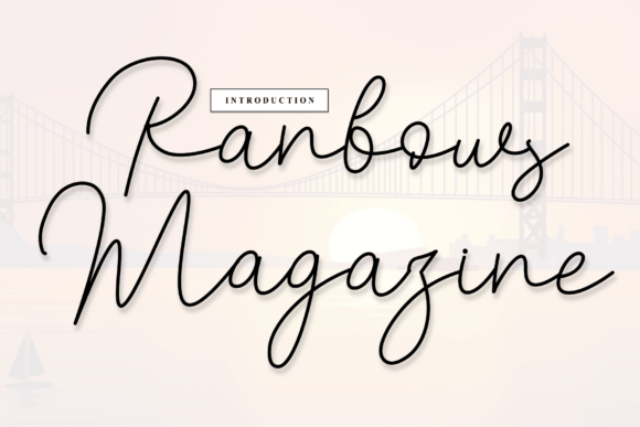 Ranbows Magazine Font for Small Business Branding