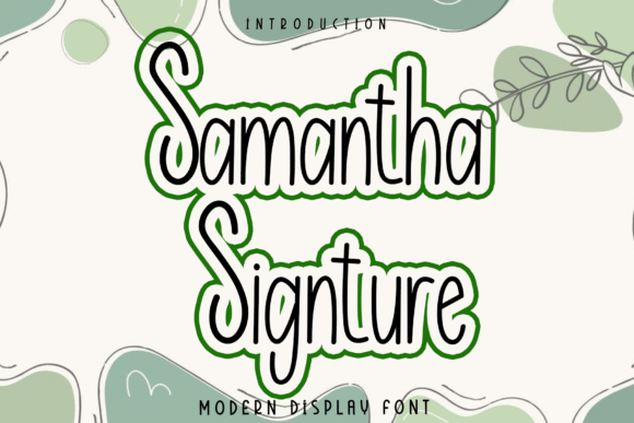 Samantha Signture: A Polished Script Font for Branding