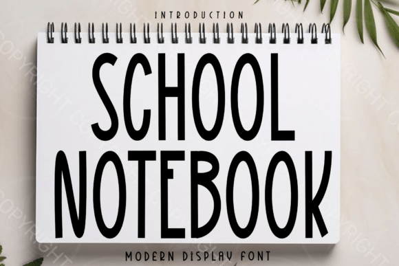School Notebook Font: Elevate Your Brand Identity