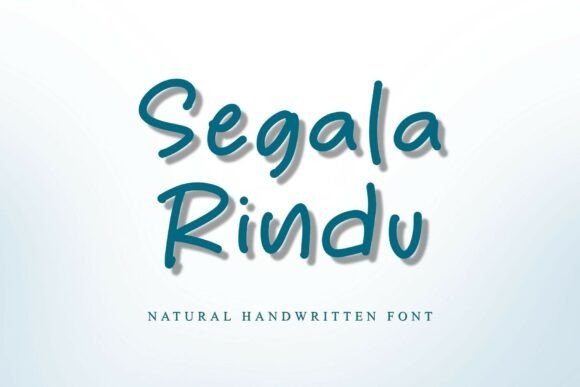 Segala Rindu: A Handwritten Font for Authentic Branding
