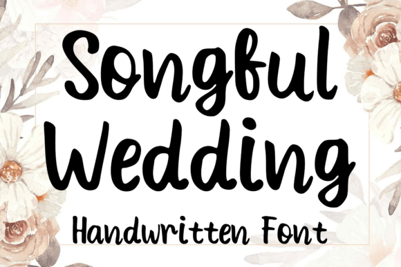 Songful Wedding: A Display Font for Editorial Design