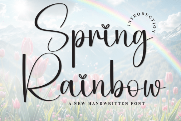 Spring Rainbow: A Fresh Typeface for Modern Branding
