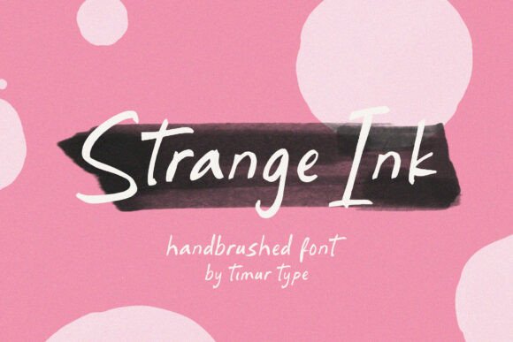 Strange Ink: A Handbrushed Typeface for Bold Campaigns
