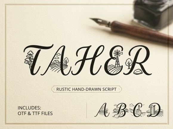 Taher Typeface: Elevate Your Brand Identity