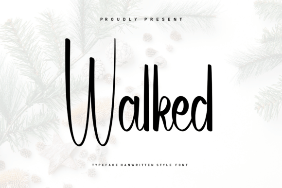 Walked Font: A Handwritten Typeface for Crafters