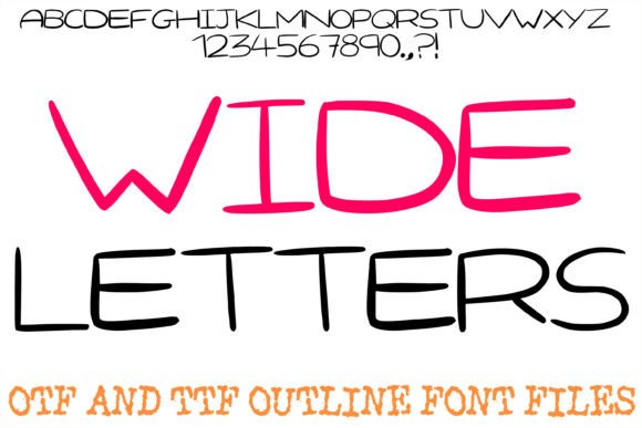 Wide Letters: A Minimalist Typeface for Modern Editorial Design
